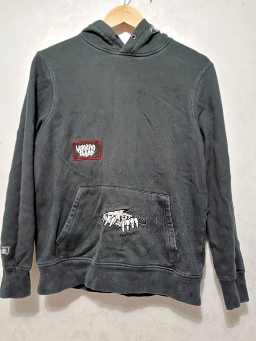 Lurking Class Graphic Pullover Hoodie Black Small
